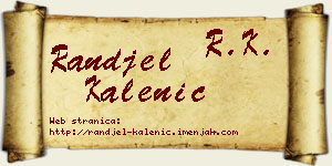 Ranđel Kalenić vizit kartica